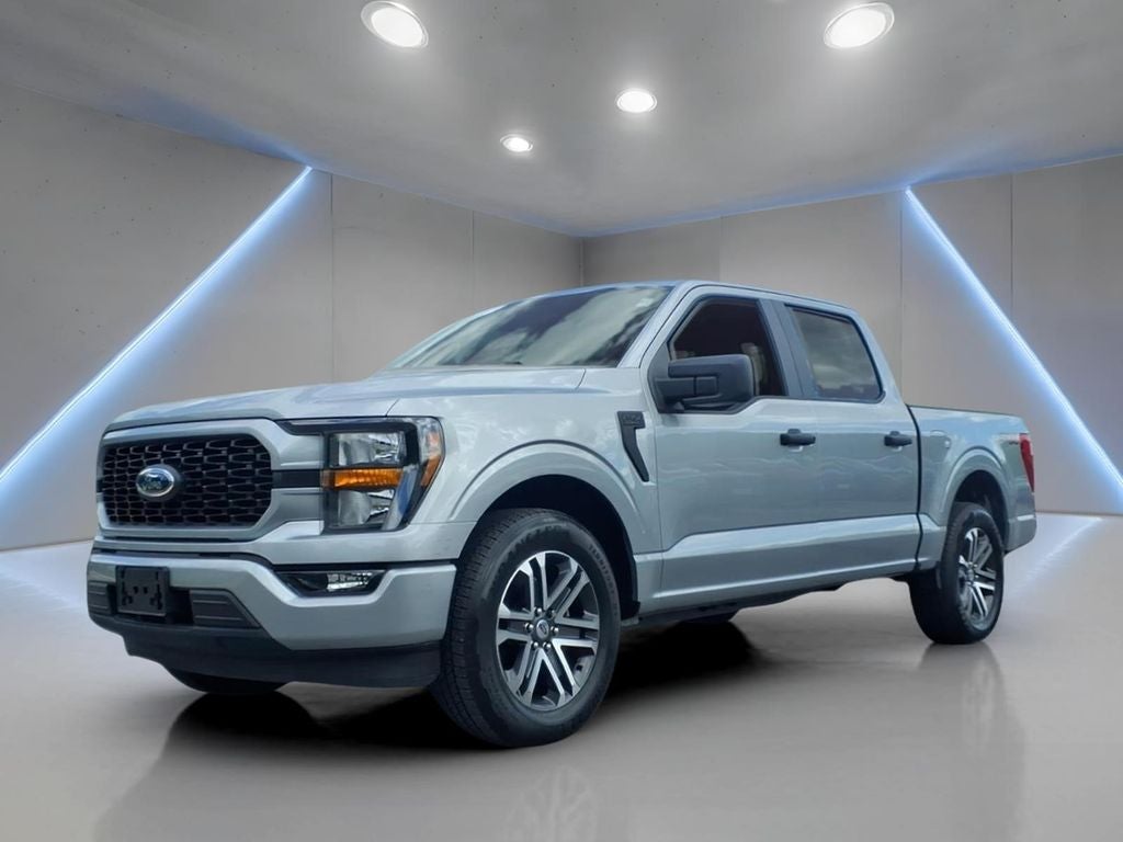 2023 Ford F-150 XL in Silver Metallic — front three-quarter view