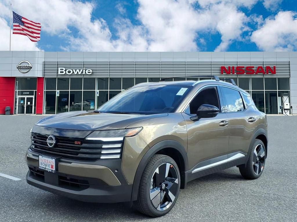 2026 Nissan Kicks SR in Canyon Bronze Metallic — front three-quarter view