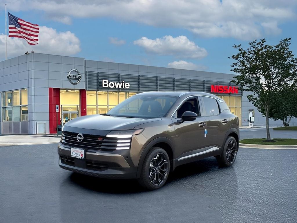2026 Nissan Kicks SR in Canyon Bronze Metallic — front three-quarter view