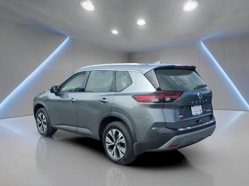 2021 Nissan Rogue — rear three-quarter view
