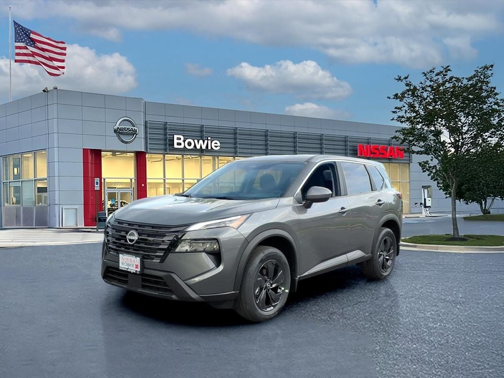 2026 Nissan Rogue SV in Gun Metallic — front three-quarter view