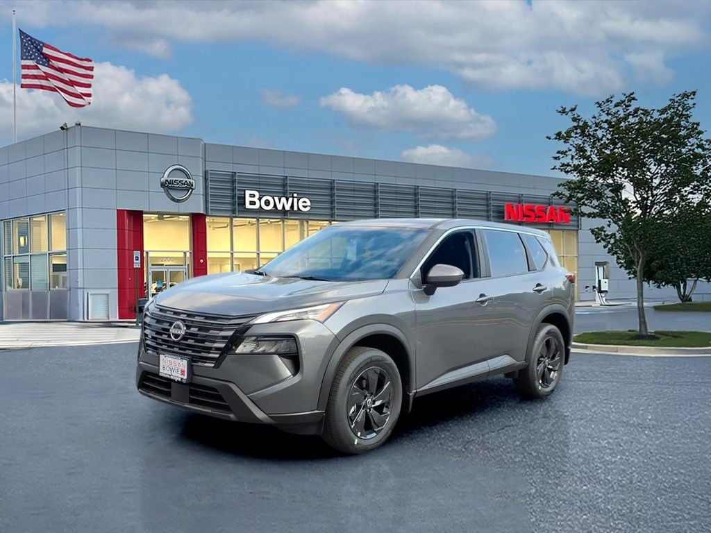 2026 Nissan Rogue SV in Gun Metallic — front three-quarter view
