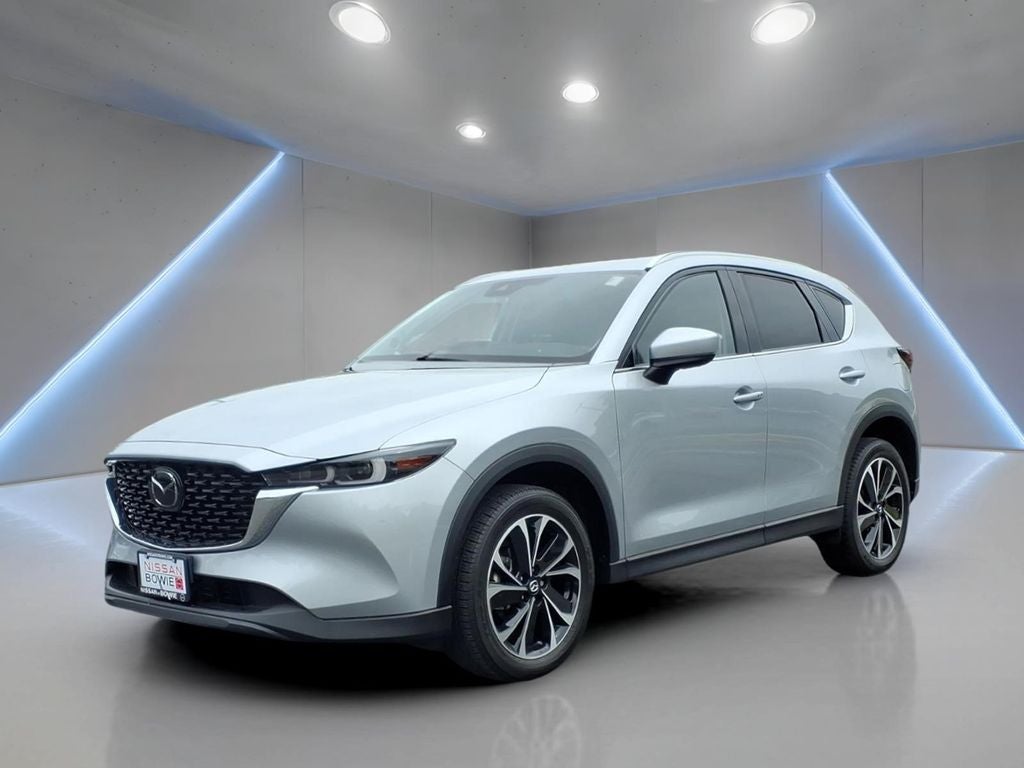 2023 Mazda Mazda CX-5 2.5 S Premium Package in Sonic Silver Metallic — front three-quarter view