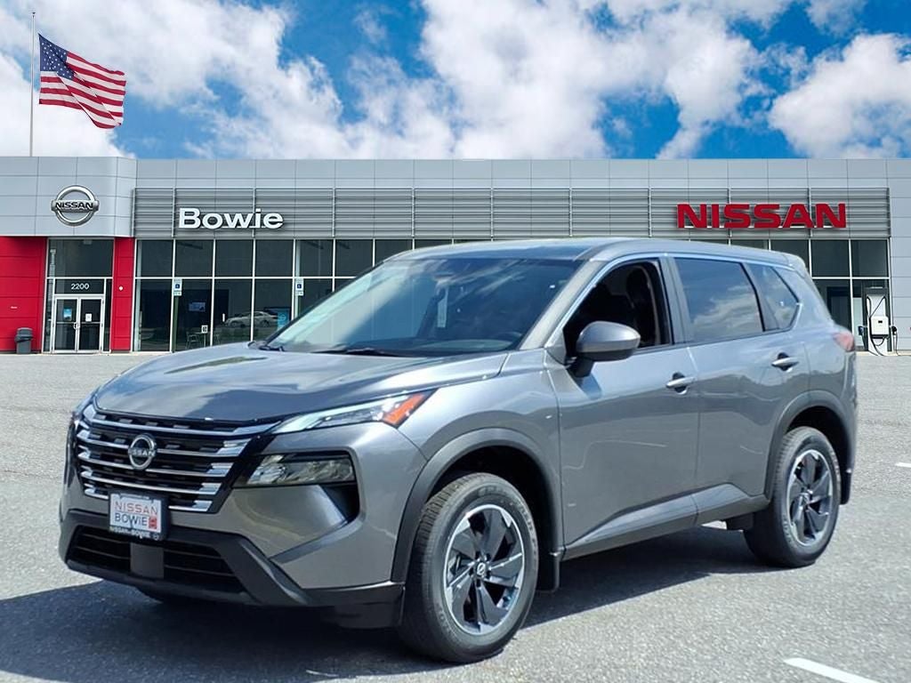 2026 Nissan Rogue SV in Gun Metallic — front three-quarter view