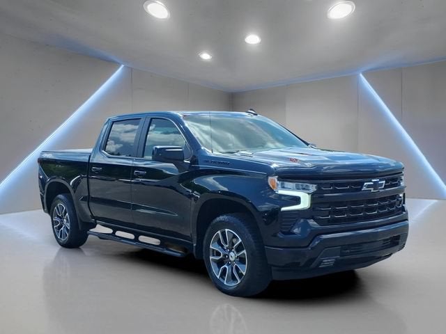 2024 Chevrolet Silverado 1500 RST in Black — front three-quarter view