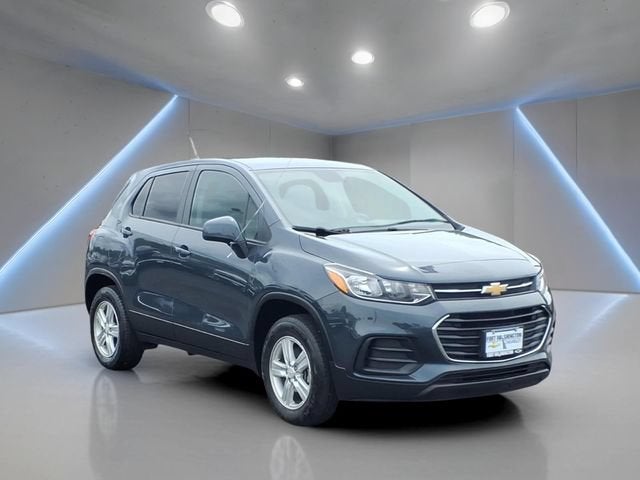 2021 Chevrolet Trax LS in Shadow Gray Metallic — front three-quarter view