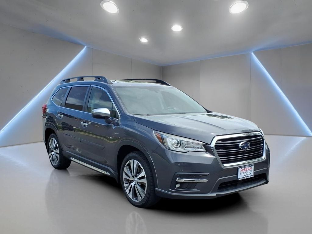 2020 Subaru Ascent Touring in Gray Metallic — front three-quarter view